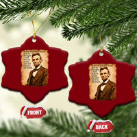 Abraham Lincoln American History Teacher School Ceramic Ornament