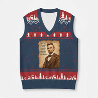 Abraham Lincoln American History Teacher School V-Neck Knit Sweater Vest