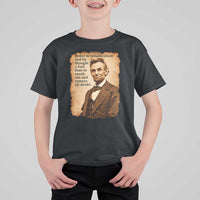 Abraham Lincoln American History Teacher School T Shirt For Kid