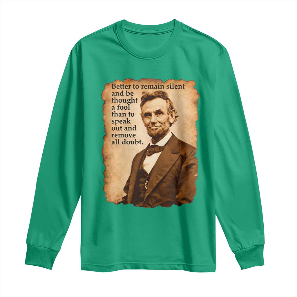Abraham Lincoln American History Teacher School Long Sleeve Shirt