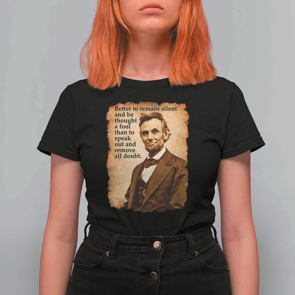 Abraham Lincoln American History Teacher School T Shirt For Women
