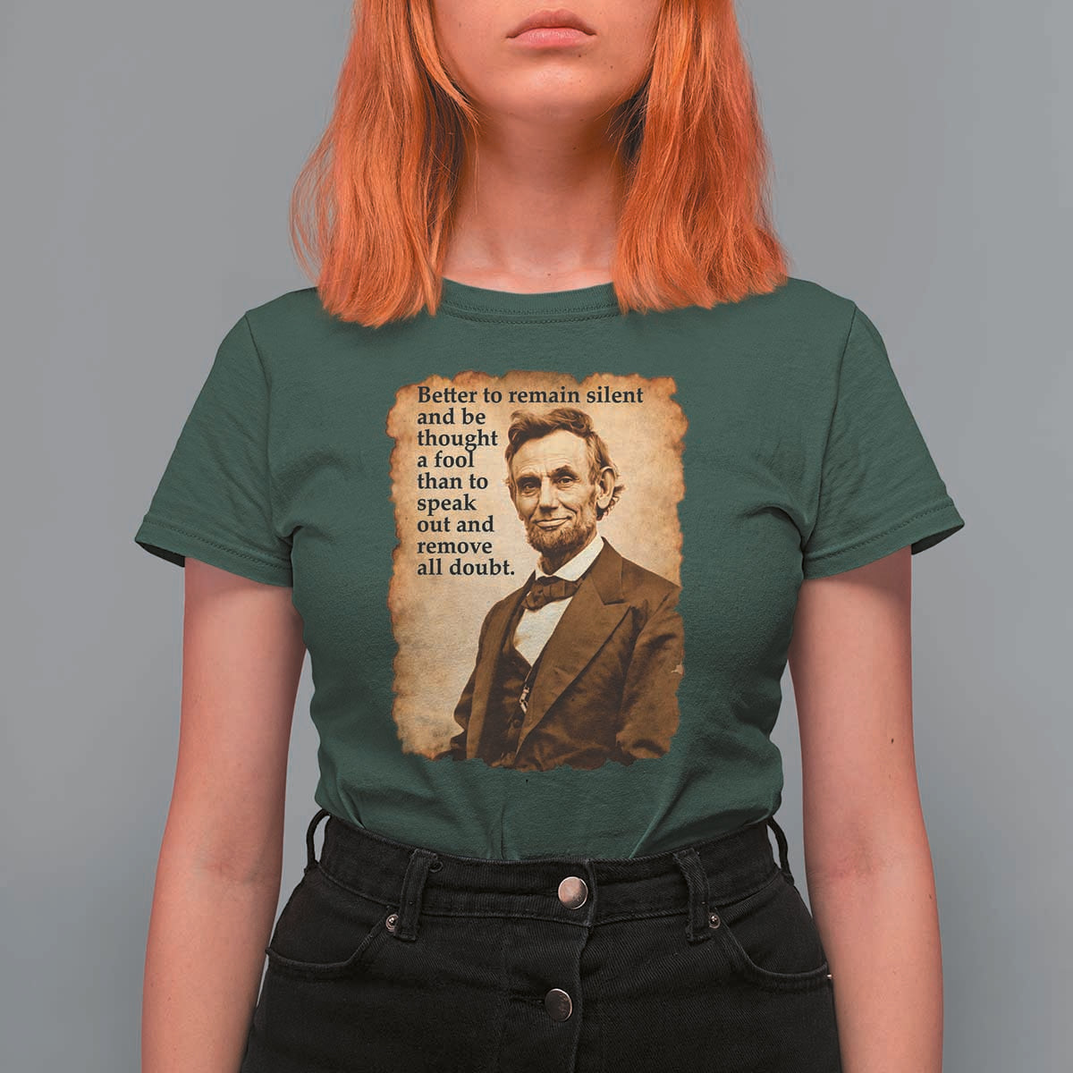 Abraham Lincoln American History Teacher School T Shirt For Women