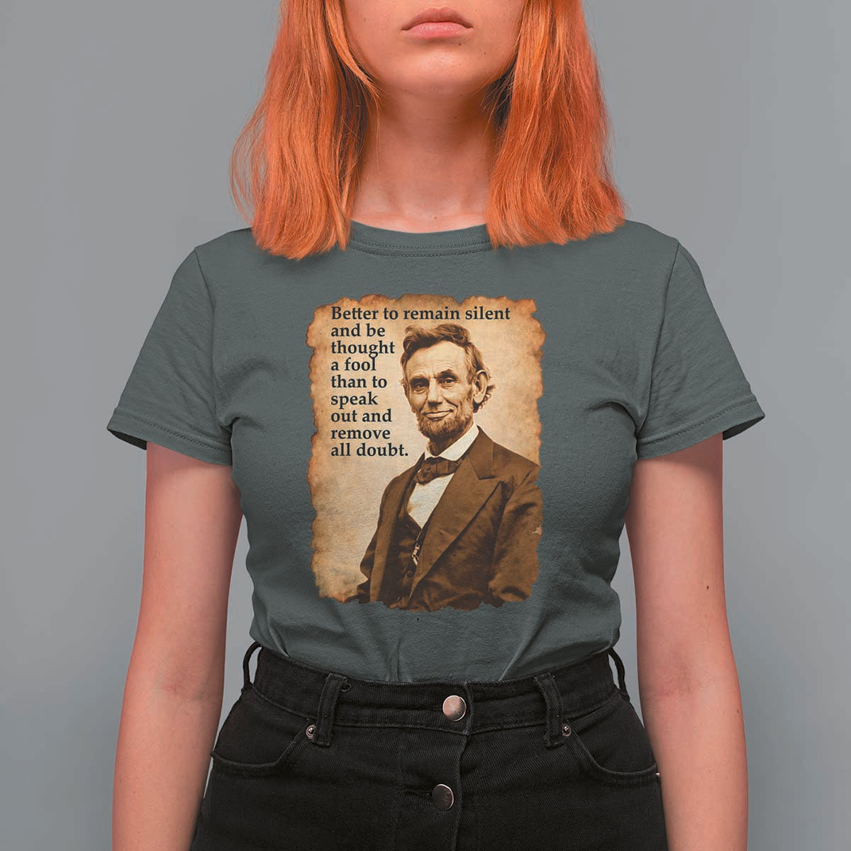 Abraham Lincoln American History Teacher School T Shirt For Women