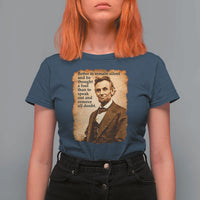 Abraham Lincoln American History Teacher School T Shirt For Women