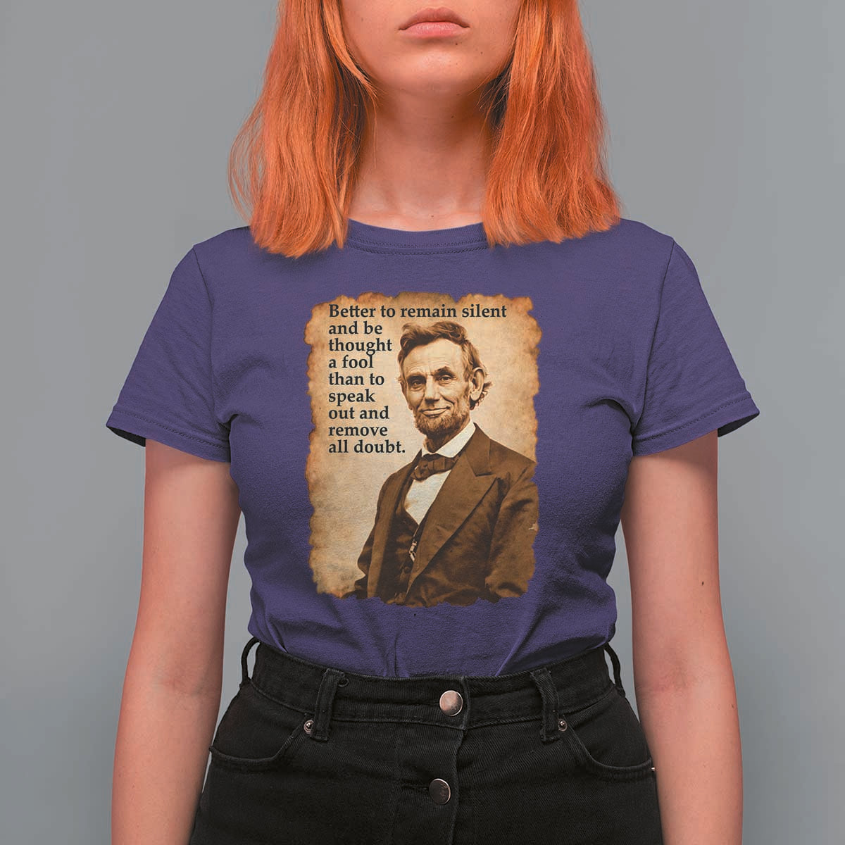 Abraham Lincoln American History Teacher School T Shirt For Women