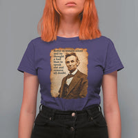 Abraham Lincoln American History Teacher School T Shirt For Women