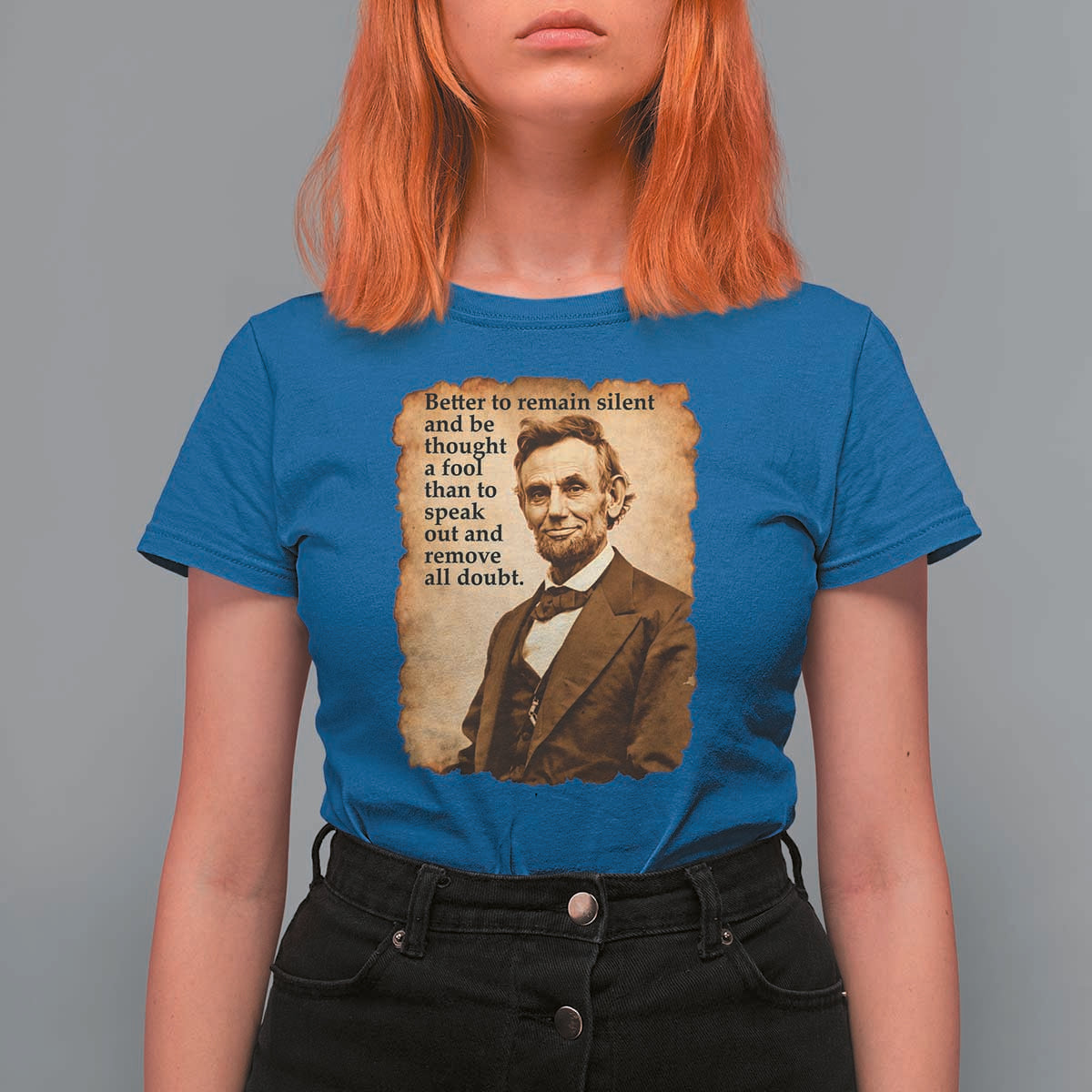 Abraham Lincoln American History Teacher School T Shirt For Women
