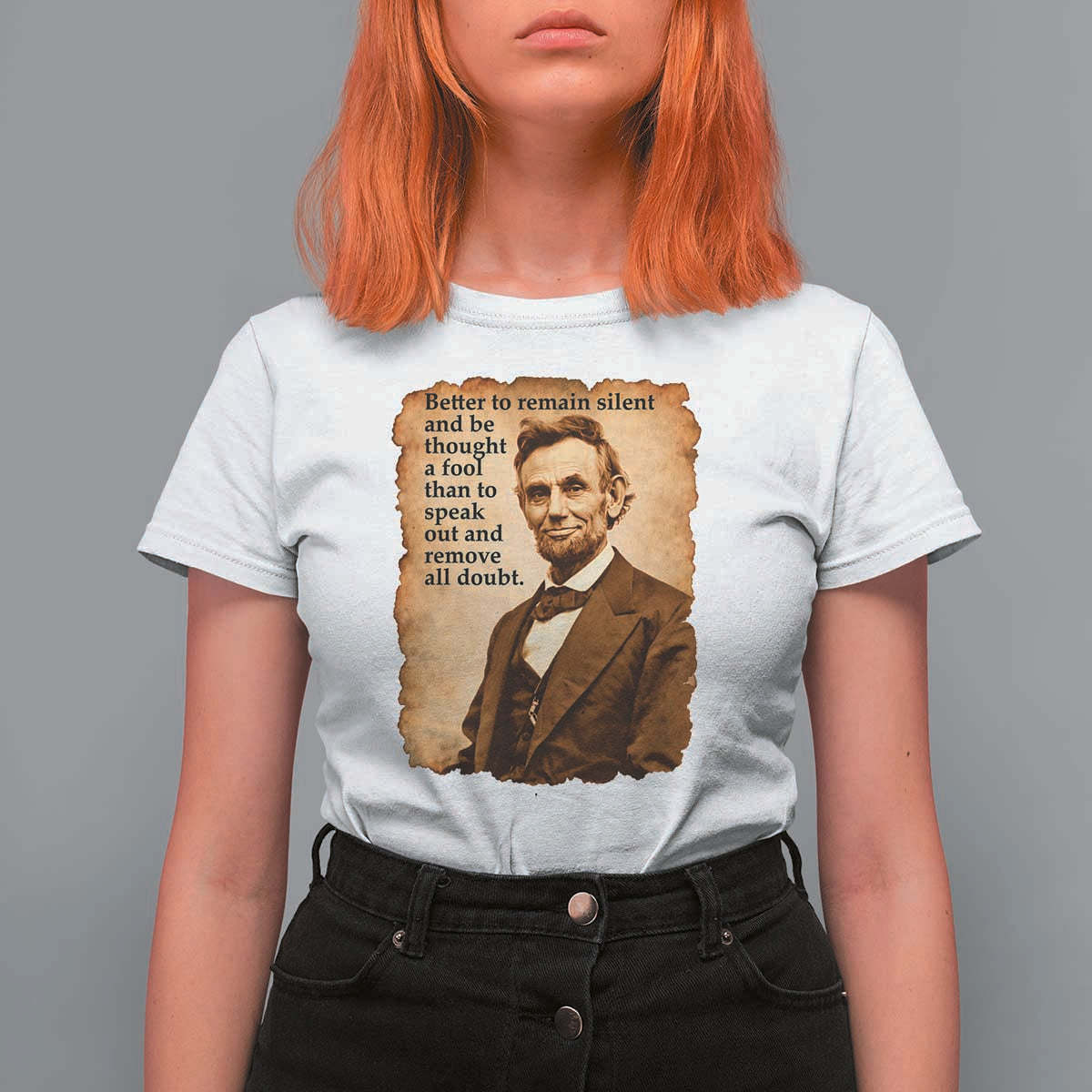 Abraham Lincoln American History Teacher School T Shirt For Women