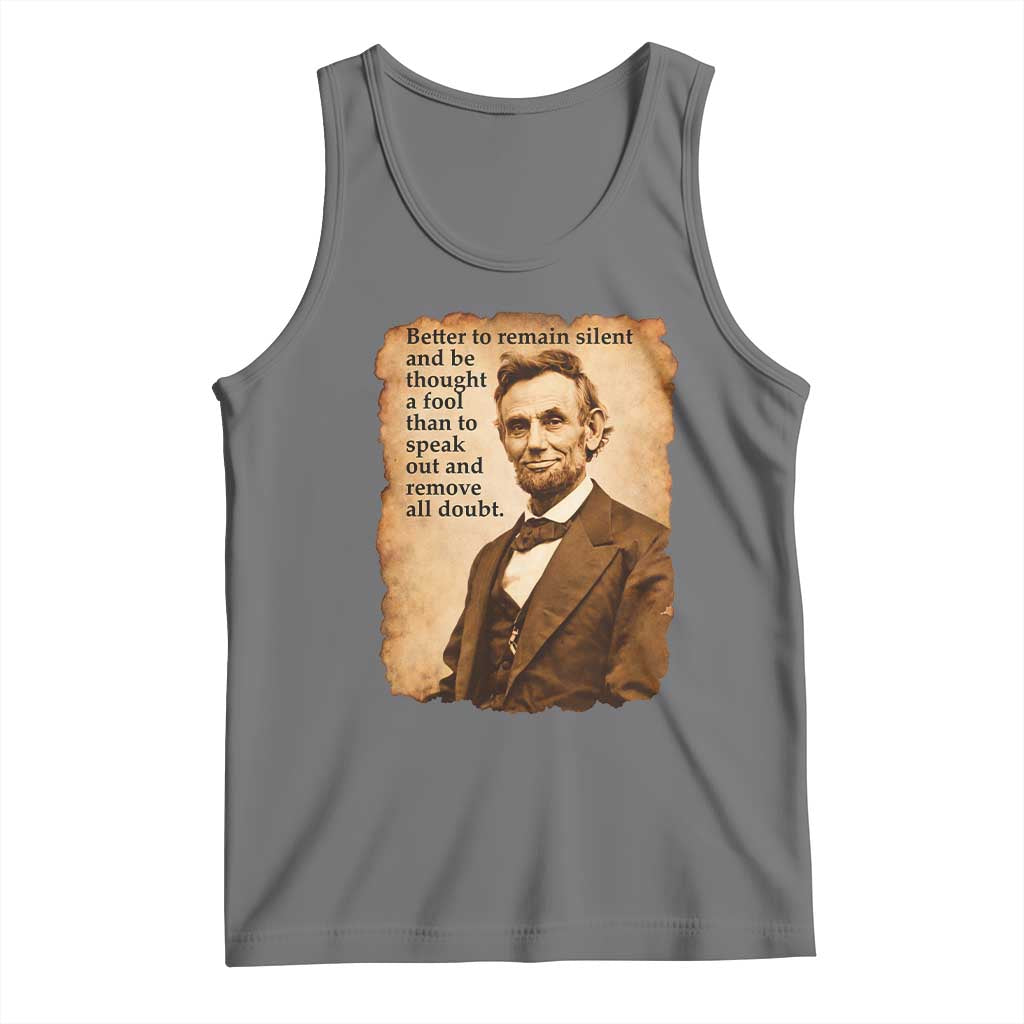 Abraham Lincoln American History Teacher School Tank Top