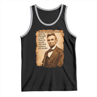 Abraham Lincoln American History Teacher School Tank Top
