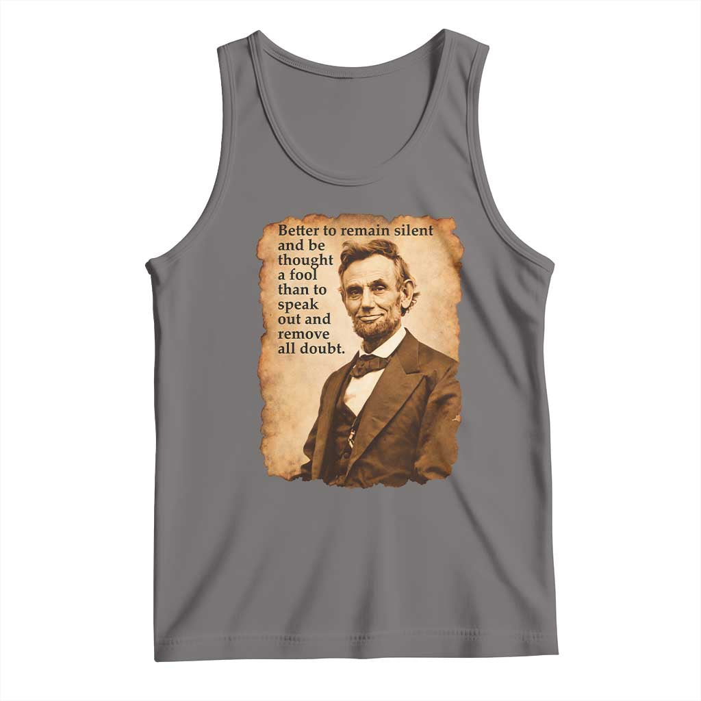 Abraham Lincoln American History Teacher School Tank Top