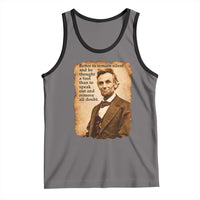 Abraham Lincoln American History Teacher School Tank Top