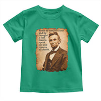 Abraham Lincoln American History Teacher School Toddler T Shirt