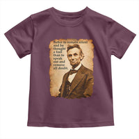Abraham Lincoln American History Teacher School Toddler T Shirt