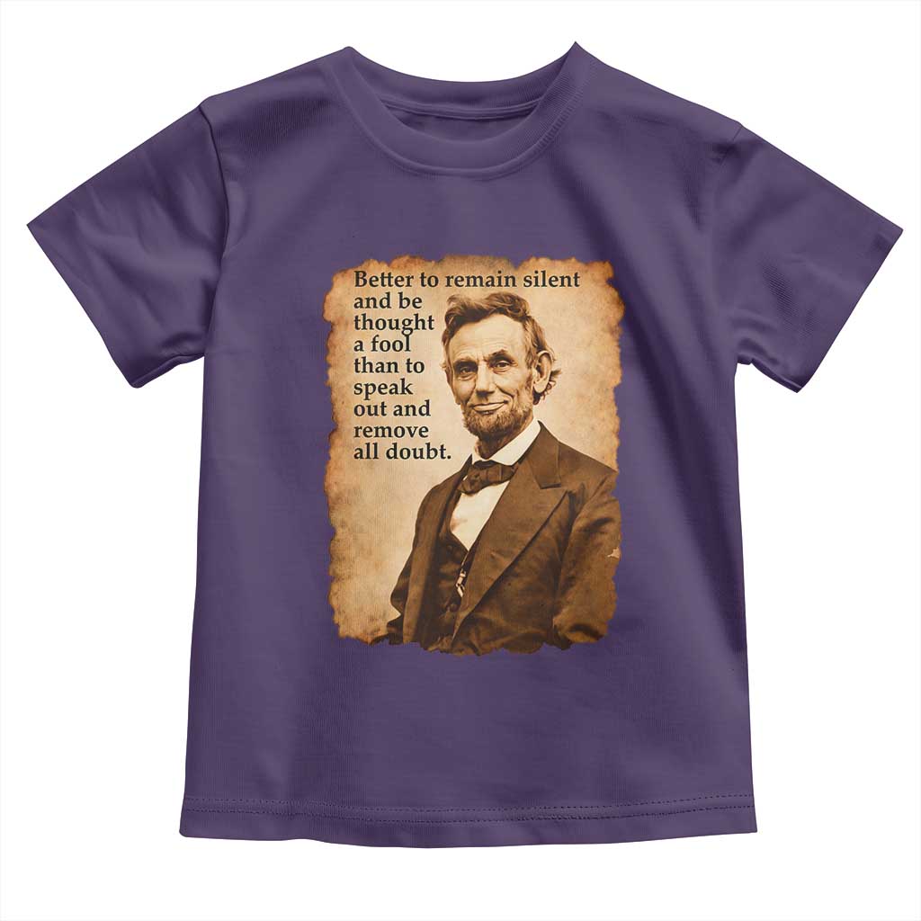 Abraham Lincoln American History Teacher School Toddler T Shirt
