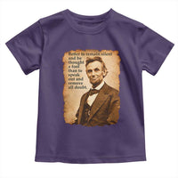 Abraham Lincoln American History Teacher School Toddler T Shirt