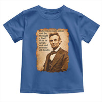 Abraham Lincoln American History Teacher School Toddler T Shirt