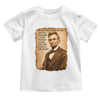 Abraham Lincoln American History Teacher School Toddler T Shirt