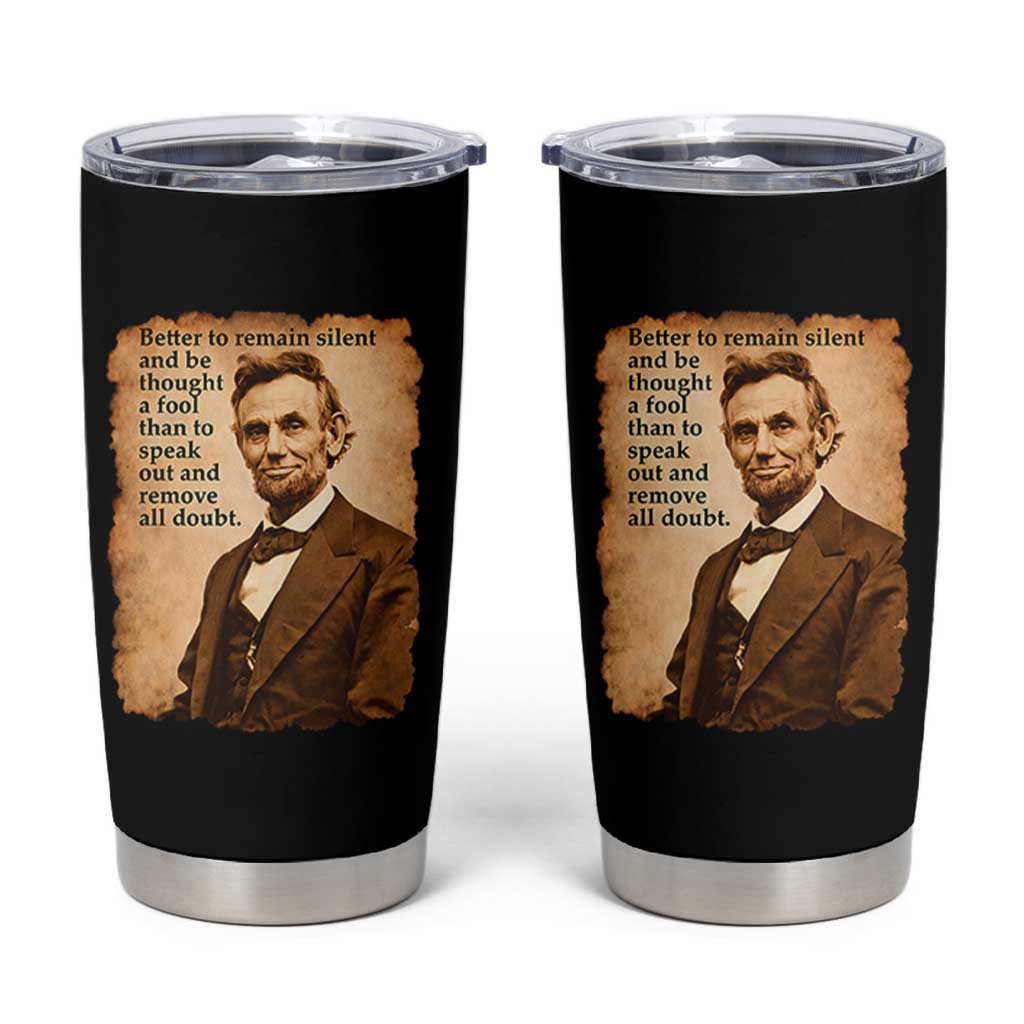 Abraham Lincoln American History Teacher School Tumbler Cup