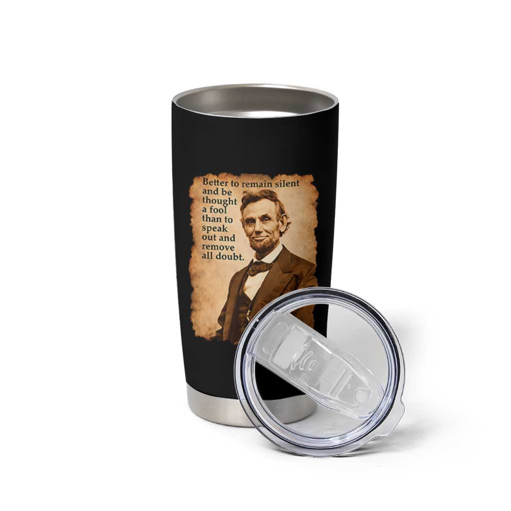 Abraham Lincoln American History Teacher School Tumbler Cup