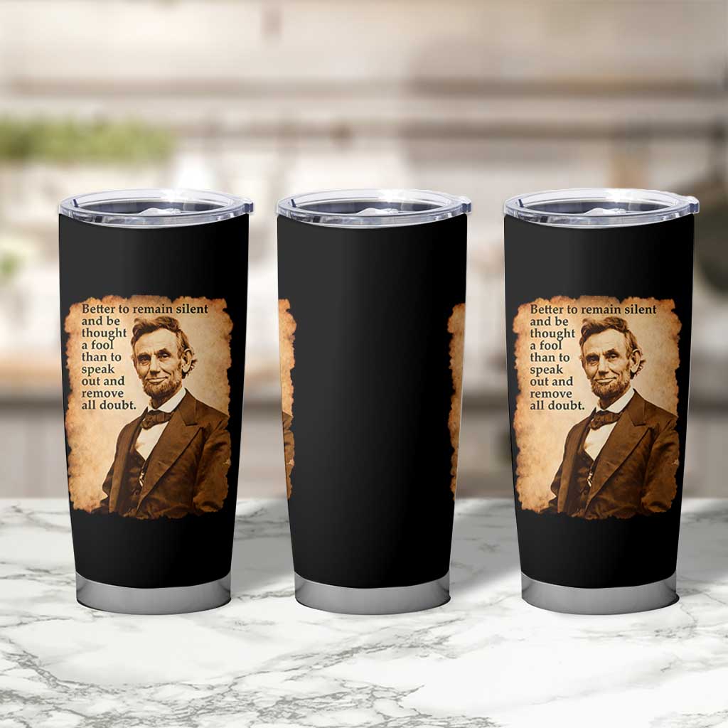 Abraham Lincoln American History Teacher School Tumbler Cup