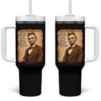 Abraham Lincoln American History Teacher School Tumbler With Handle