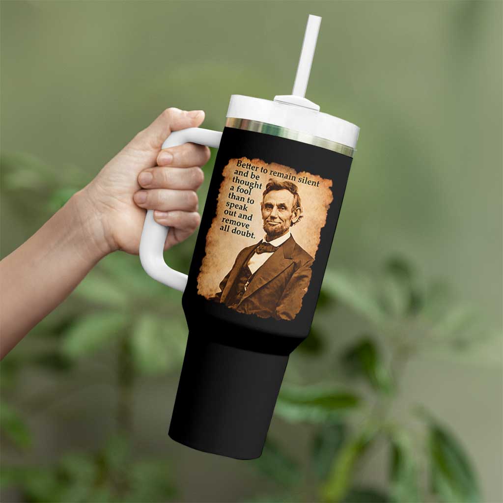 Abraham Lincoln American History Teacher School Tumbler With Handle