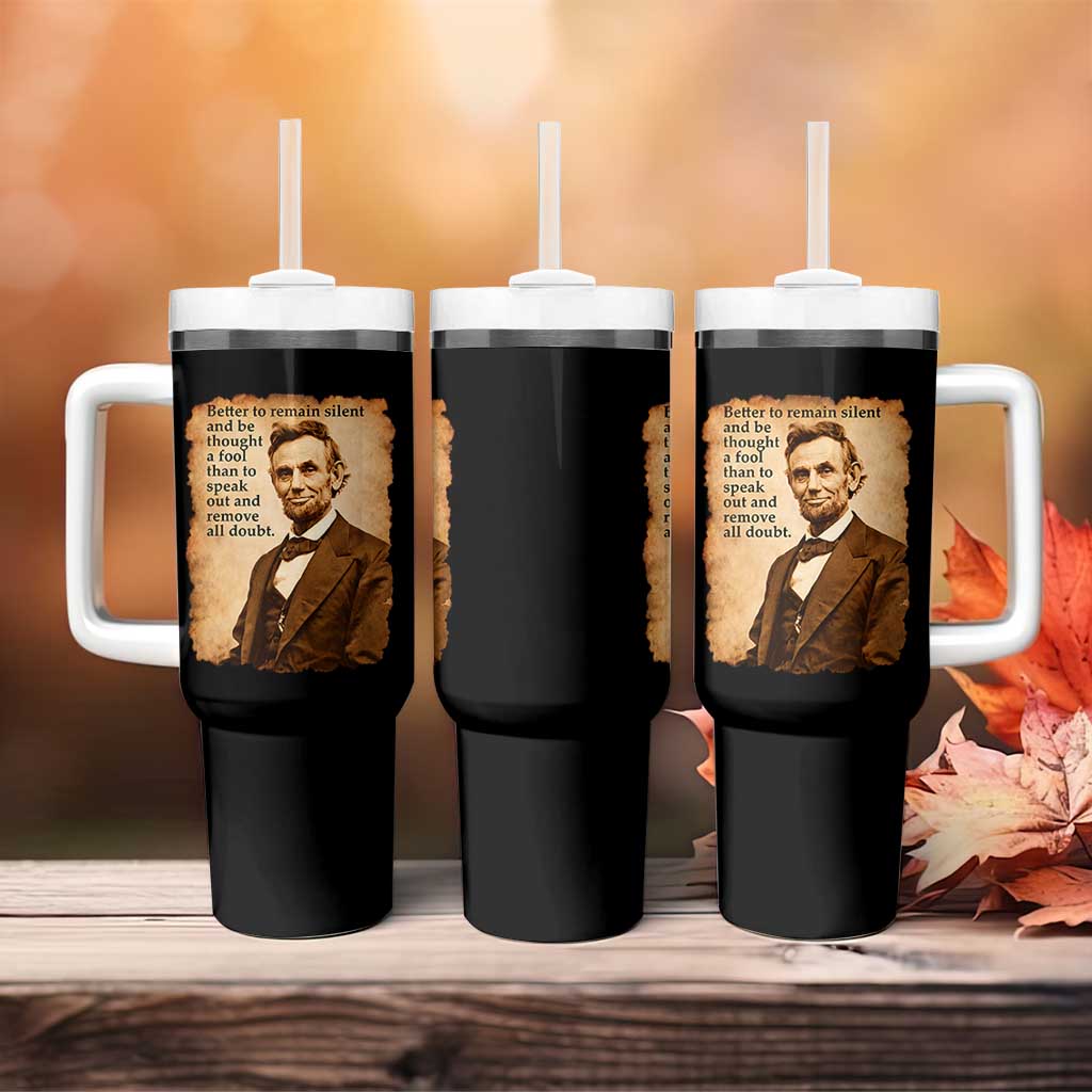 Abraham Lincoln American History Teacher School Tumbler With Handle
