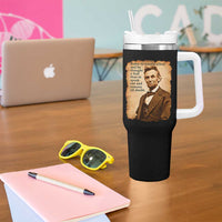 Abraham Lincoln American History Teacher School Tumbler With Handle