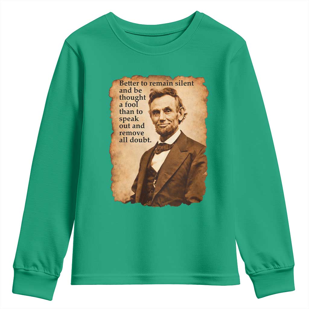 Abraham Lincoln American History Teacher School Youth Sweatshirt