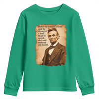 Abraham Lincoln American History Teacher School Youth Sweatshirt