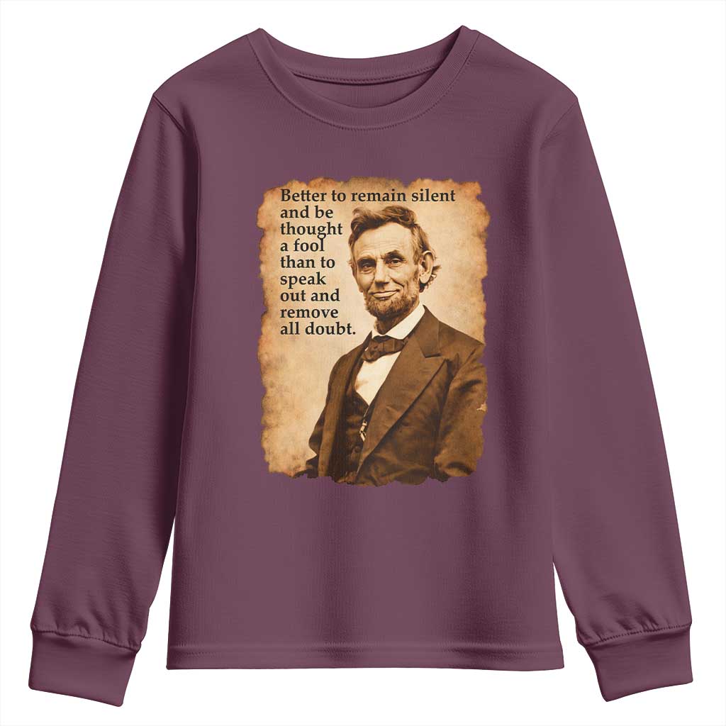 Abraham Lincoln American History Teacher School Youth Sweatshirt