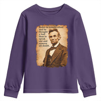 Abraham Lincoln American History Teacher School Youth Sweatshirt