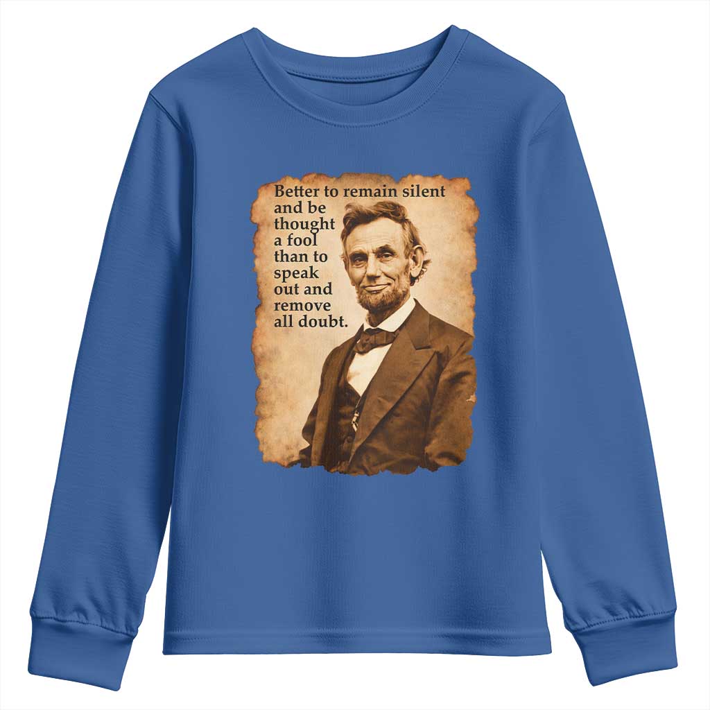 Abraham Lincoln American History Teacher School Youth Sweatshirt