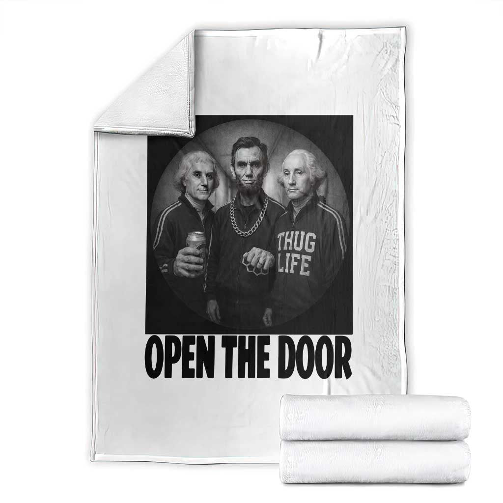 Funny Political American History Throw Blanket Abraham Lincoln George Washington and Thomas Jefferson Meme