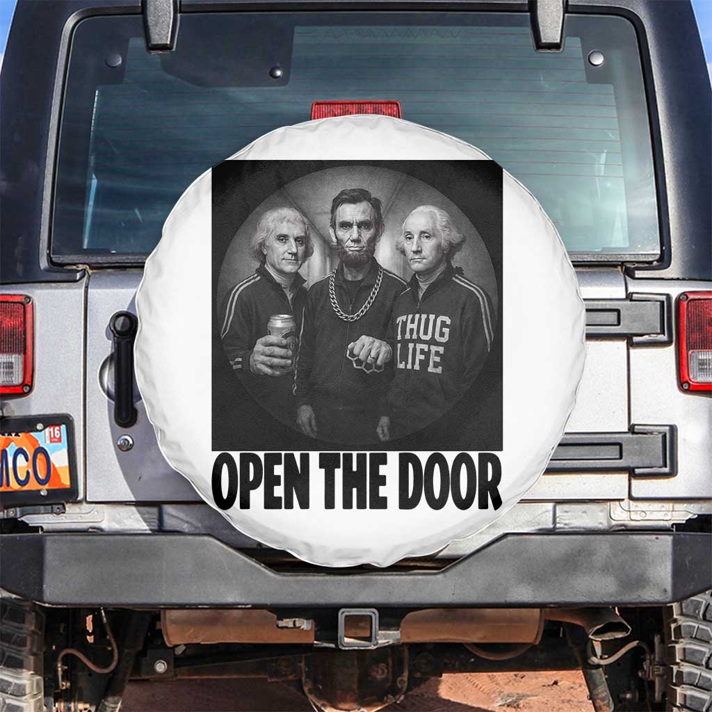 Funny Political American History Spare Tire Cover Abraham Lincoln George Washington and Thomas Jefferson Meme