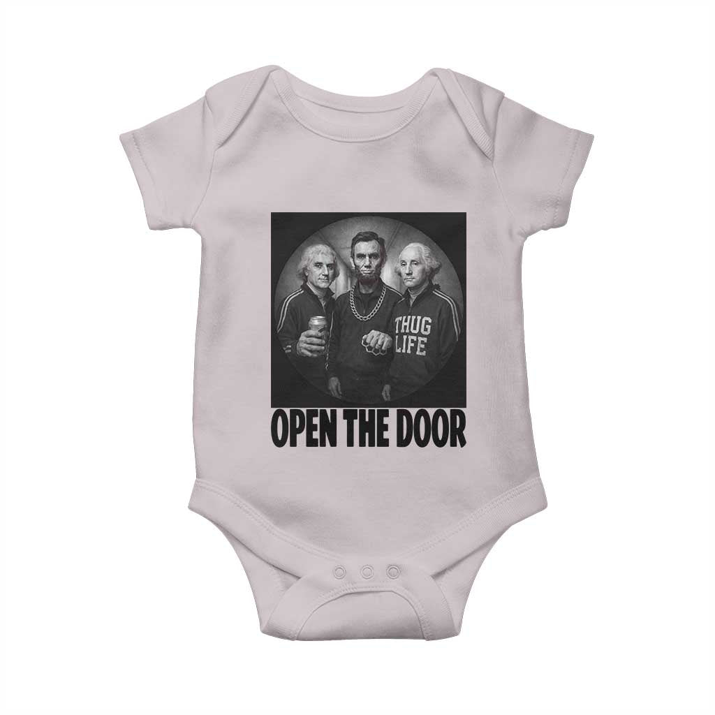 Funny Political American History Baby Onesie Abraham Lincoln George Washington and Thomas Jefferson Meme