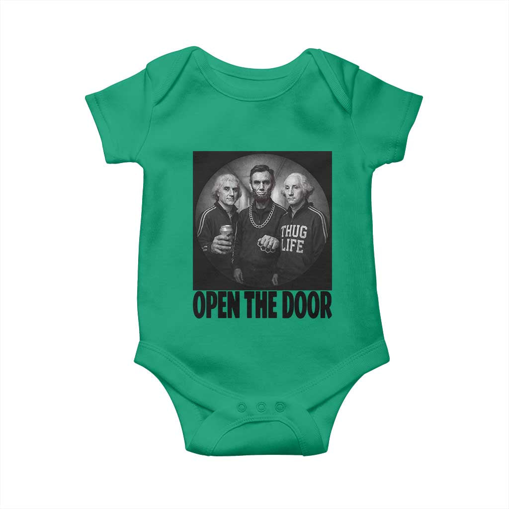 Funny Political American History Baby Onesie Abraham Lincoln George Washington and Thomas Jefferson Meme
