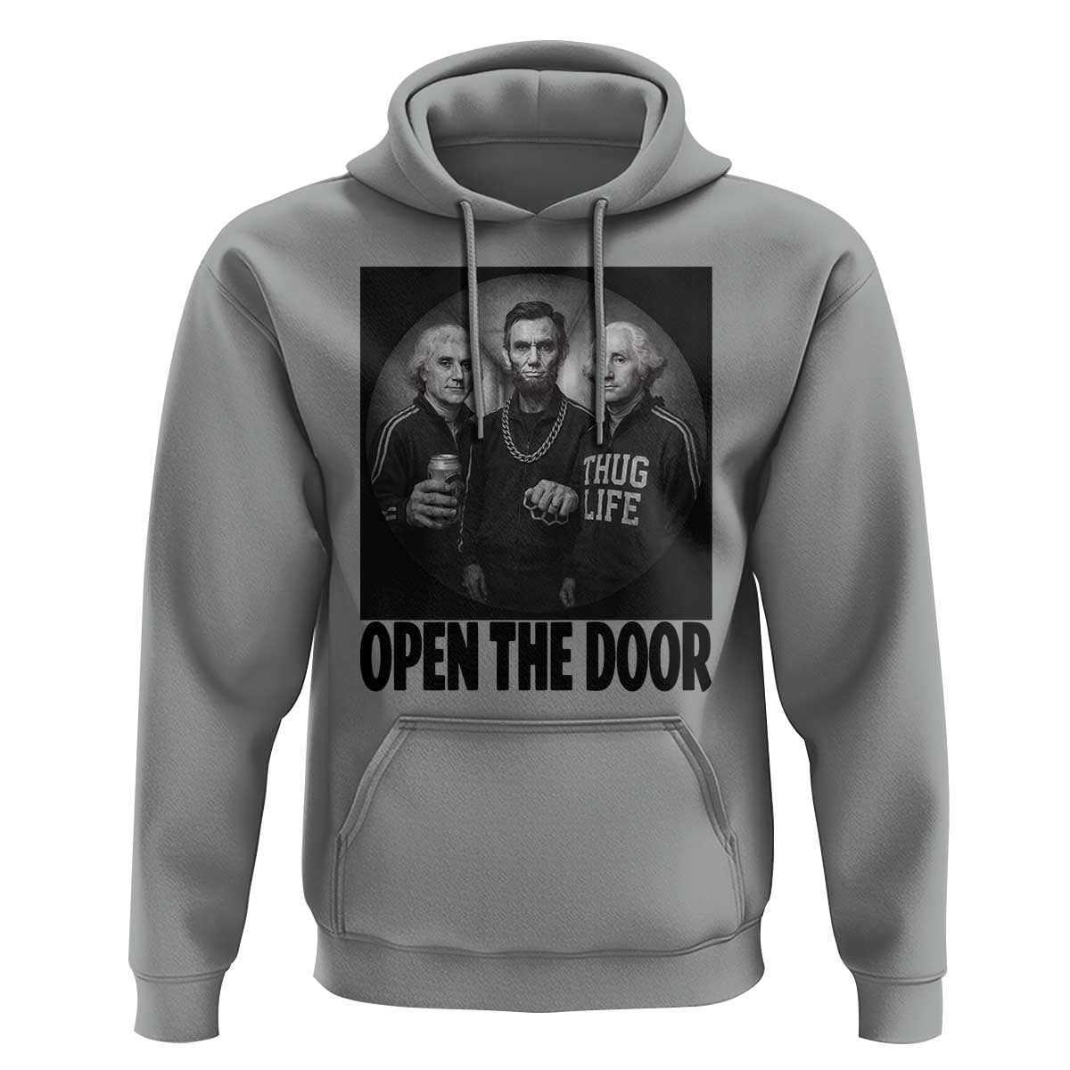 Funny Political American History Hoodie Abraham Lincoln George Washington and Thomas Jefferson Meme