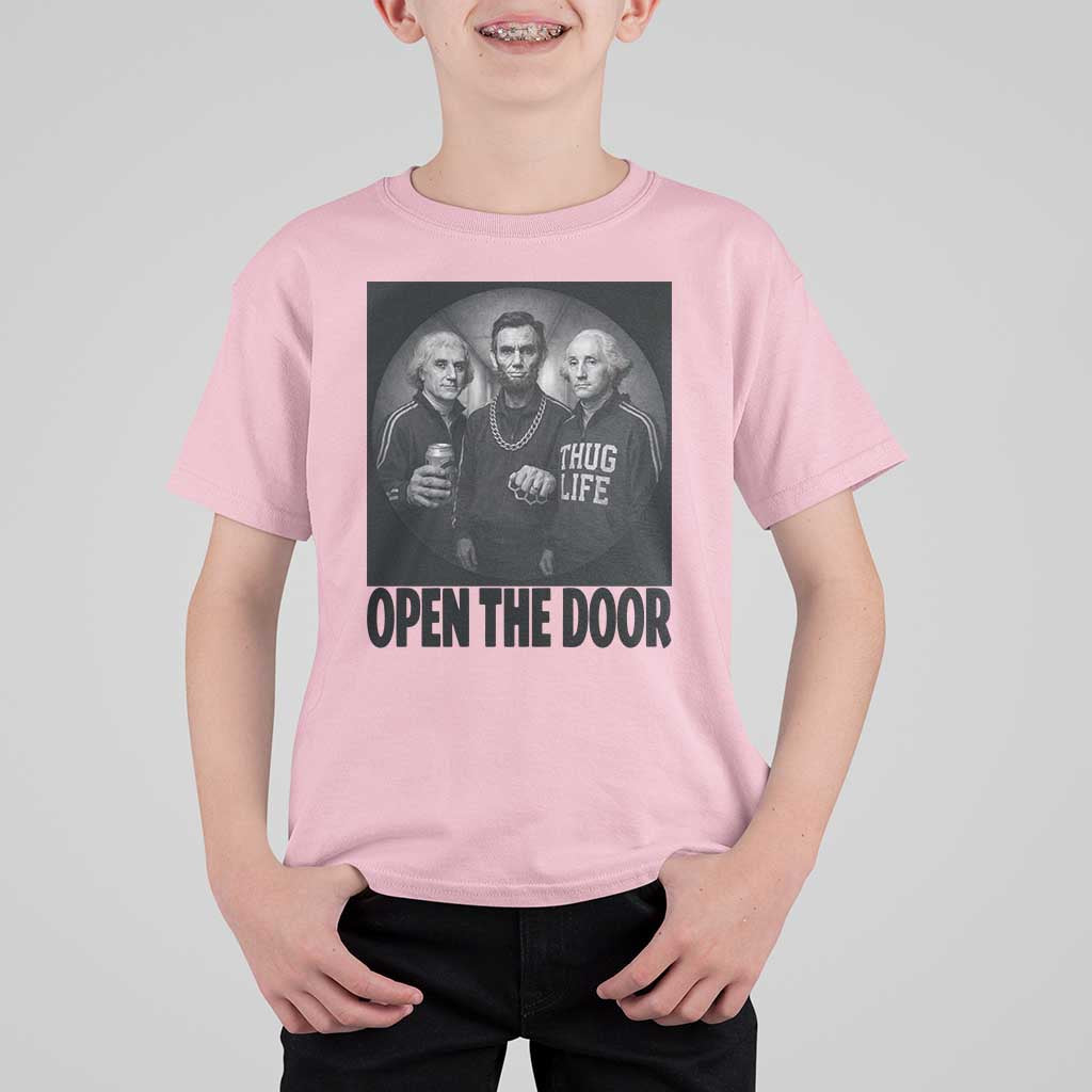 Funny Political American History T Shirt For Kid Abraham Lincoln George Washington and Thomas Jefferson Meme