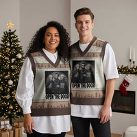 Funny Political American History V-Neck Knit Sweater Vest Abraham Lincoln George Washington and Thomas Jefferson Meme
