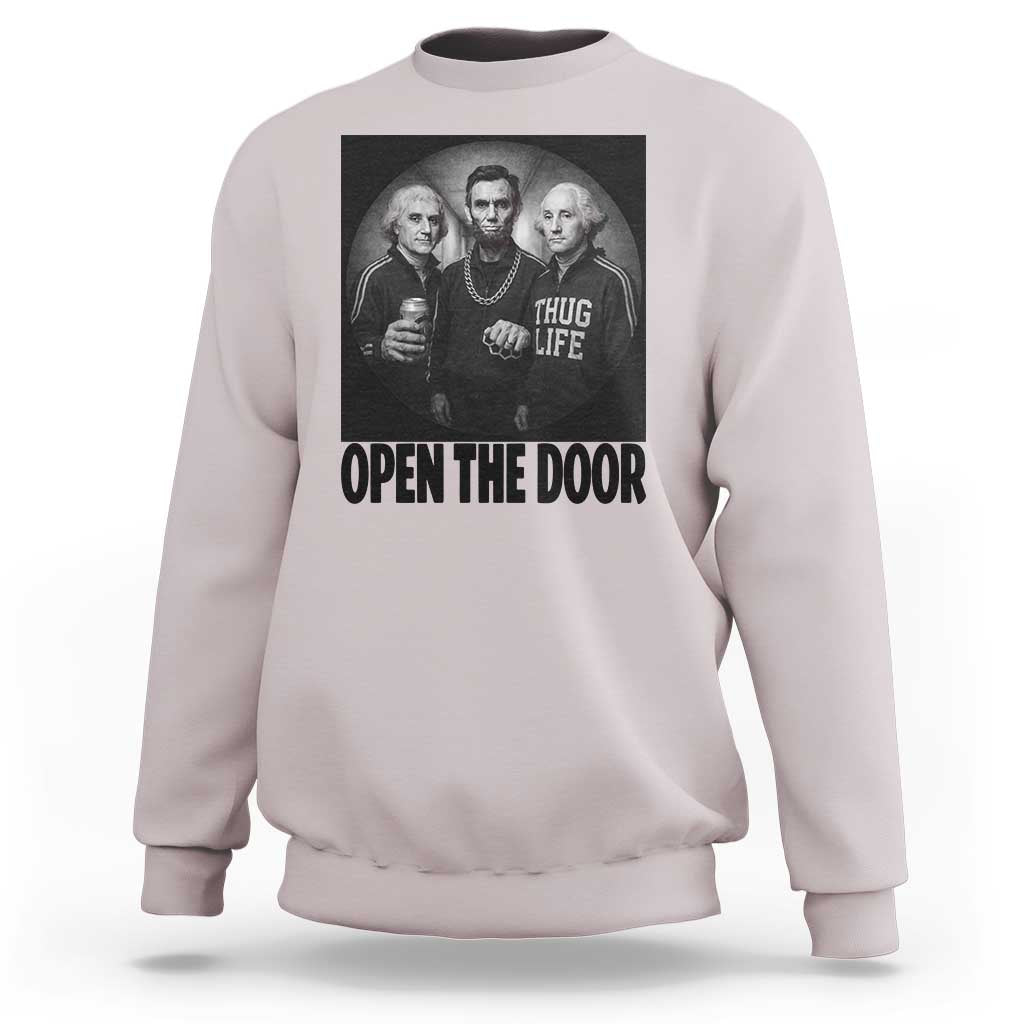 Funny Political American History Sweatshirt Abraham Lincoln George Washington and Thomas Jefferson Meme