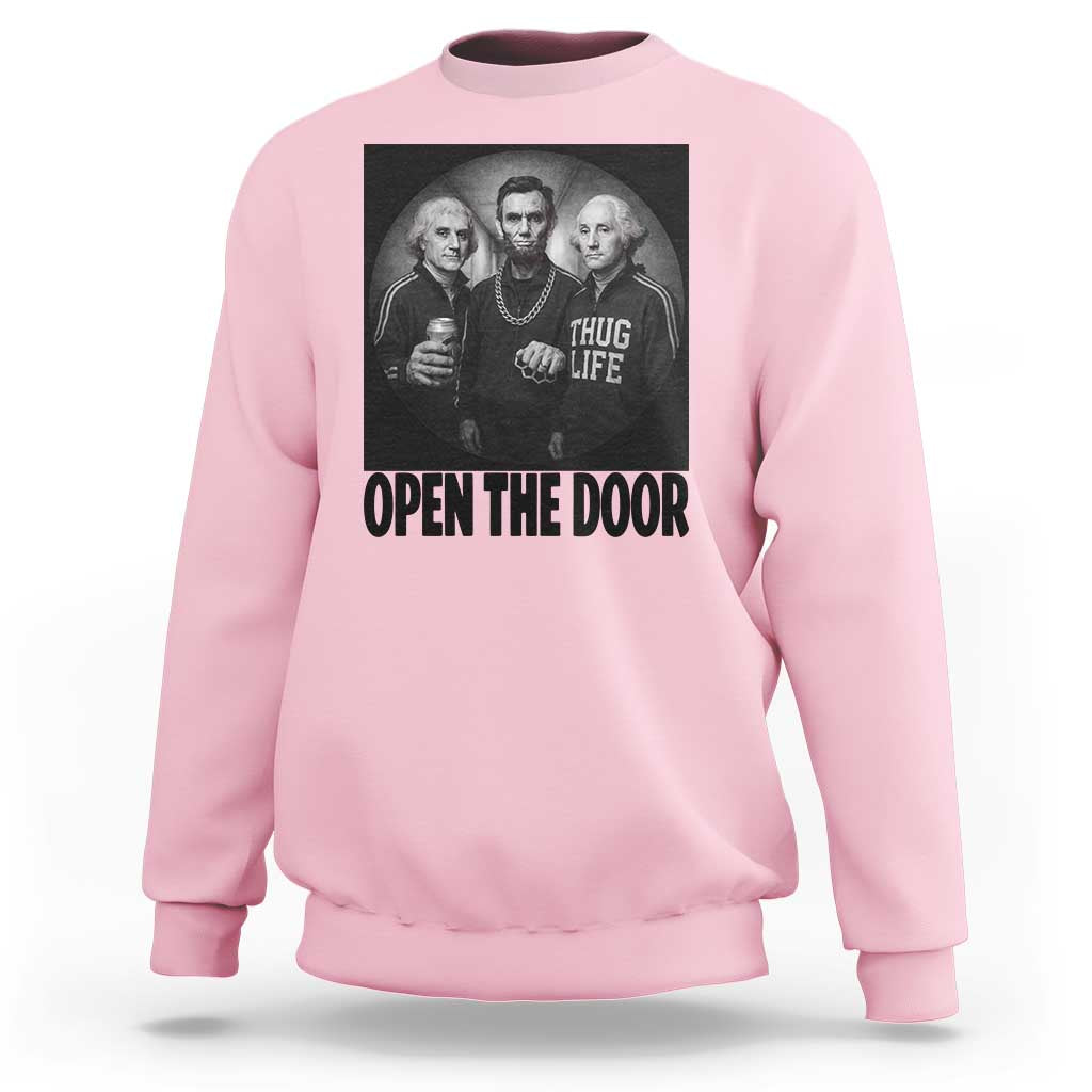 Funny Political American History Sweatshirt Abraham Lincoln George Washington and Thomas Jefferson Meme