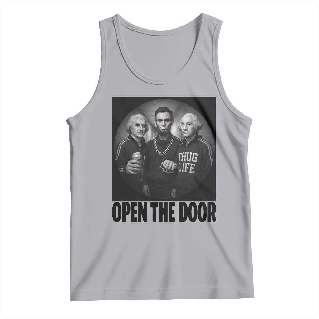 Funny Political American History Tank Top Abraham Lincoln George Washington and Thomas Jefferson Meme