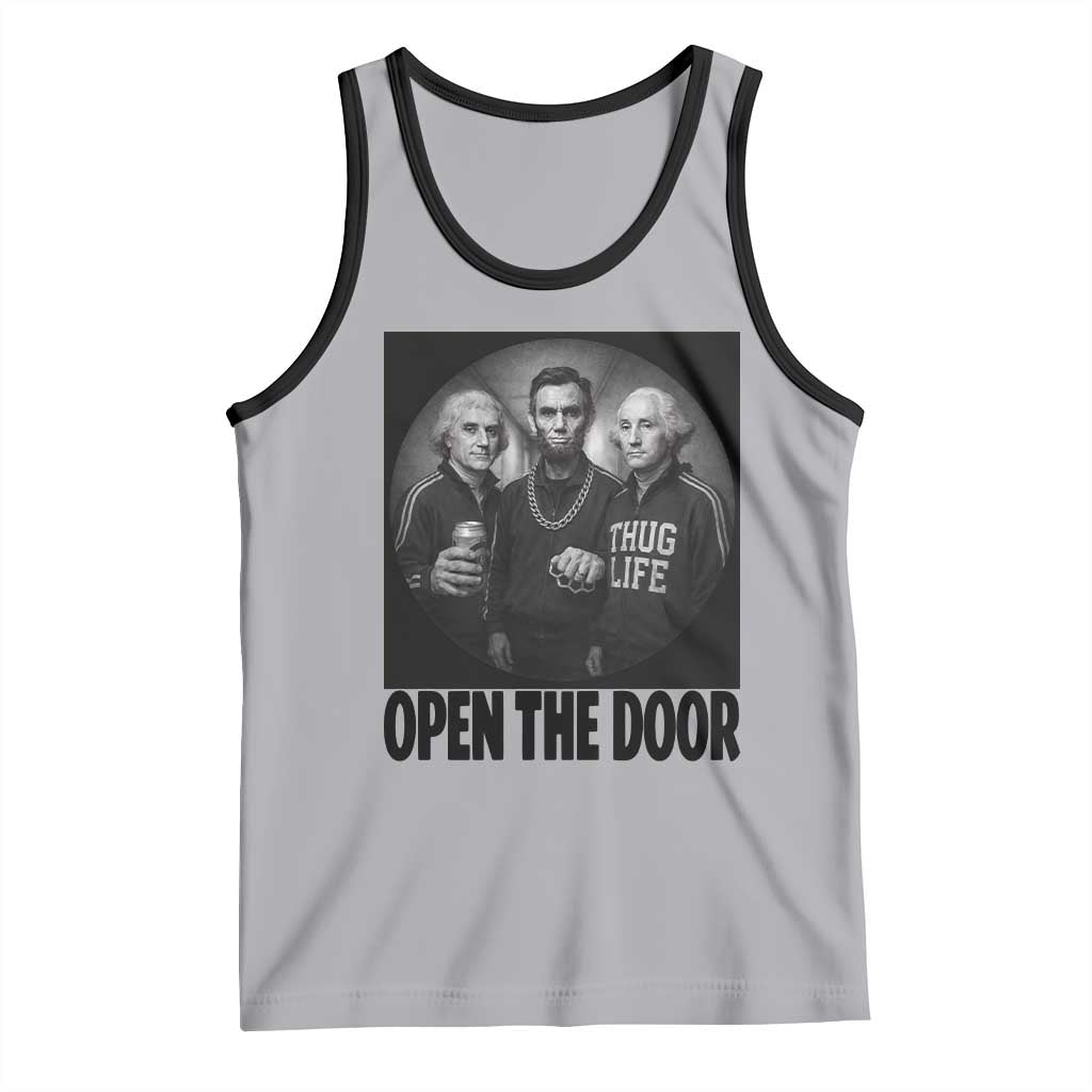 Funny Political American History Tank Top Abraham Lincoln George Washington and Thomas Jefferson Meme
