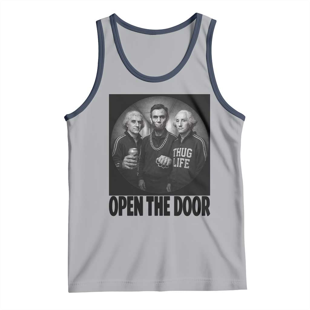 Funny Political American History Tank Top Abraham Lincoln George Washington and Thomas Jefferson Meme
