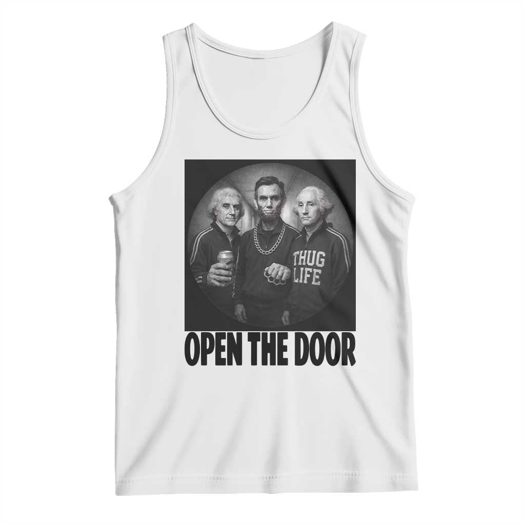 Funny Political American History Tank Top Abraham Lincoln George Washington and Thomas Jefferson Meme