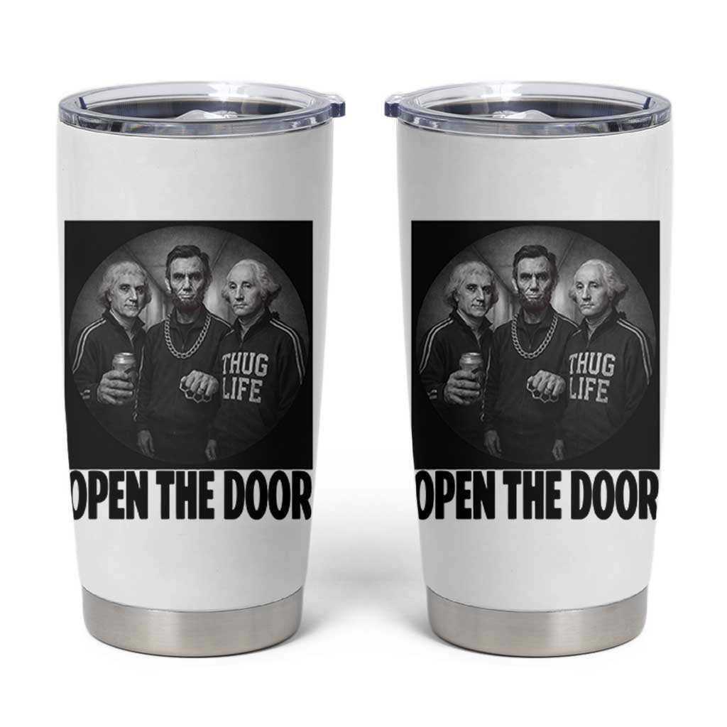 Funny Political American History Tumbler Cup Abraham Lincoln George Washington and Thomas Jefferson Meme