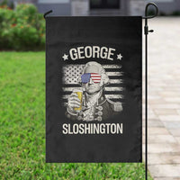 George Sloshington Washington Garden Flag 4th of July America Flag Beer