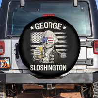 George Sloshington Washington Spare Tire Cover 4th of July America Flag Beer